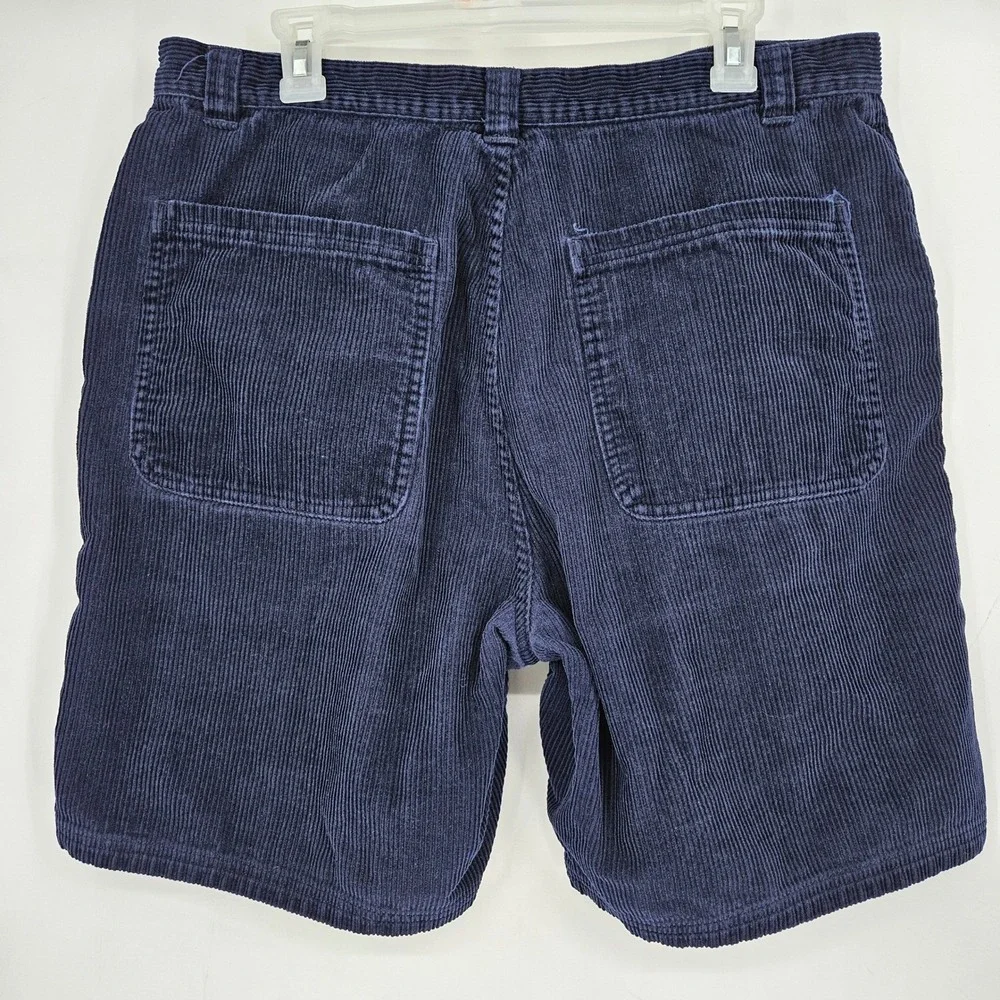 Vintage OP Ocean Pacific Shorts Mens 36 Blue Corduroy Casual Outdoors Preppy